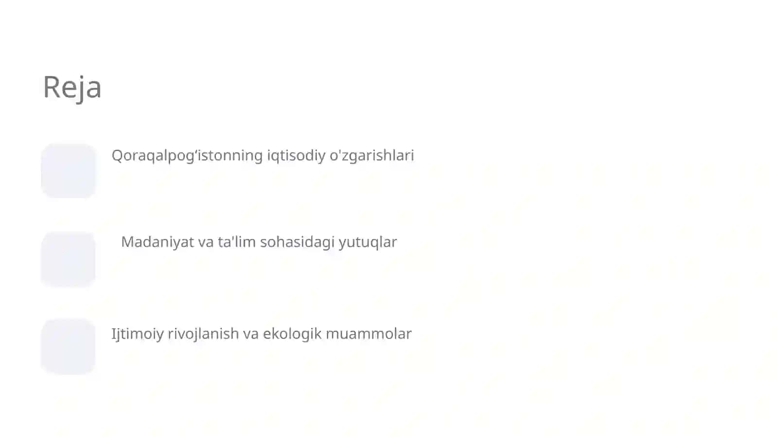 Qoraqalpogʻiston iqtisodiy o'zgarishlari 2