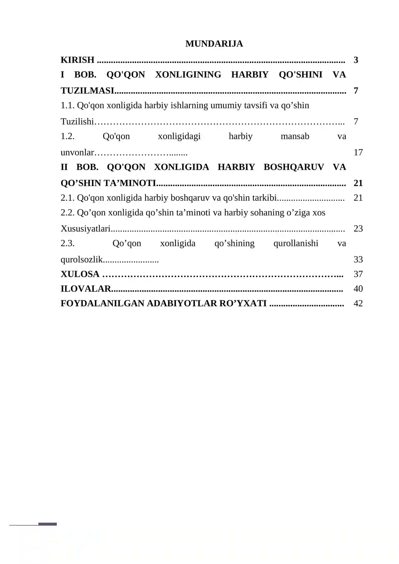 Qo'qon xonligida harbiy qo'shin va tarkibi 2