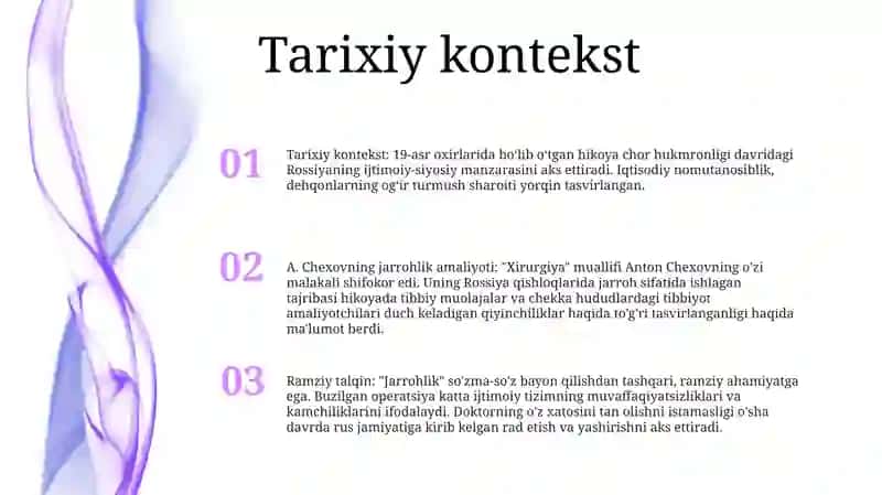 A. Chexevning Xirurgiya Asari 2