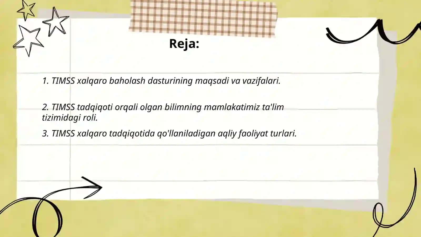 TIMSS xalqaro baholash dasturi 2
