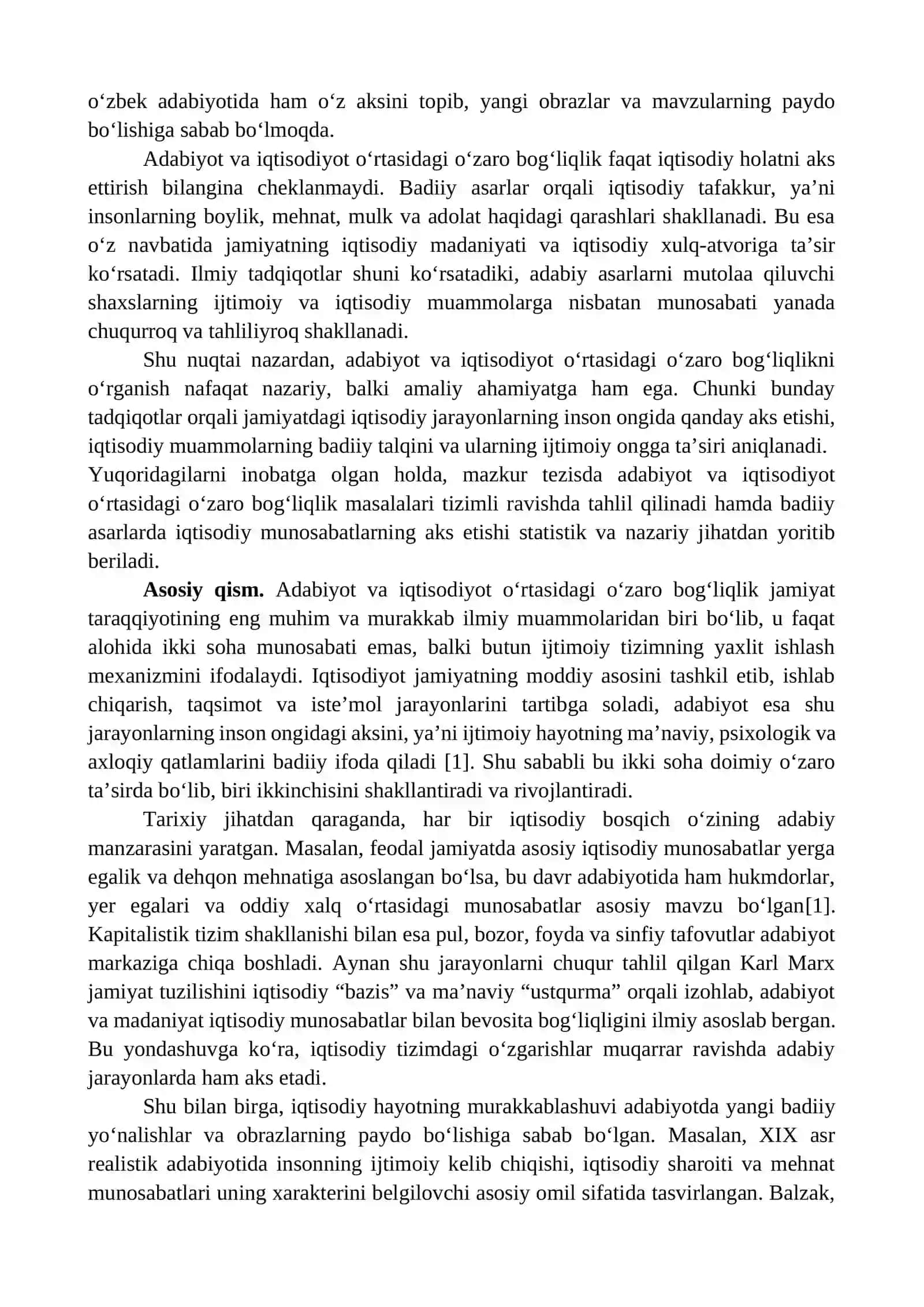 ADABIYOT VA IQTISODIYOT O‘RTASIDAGI O‘ZARO BOG‘LIQLIK 2