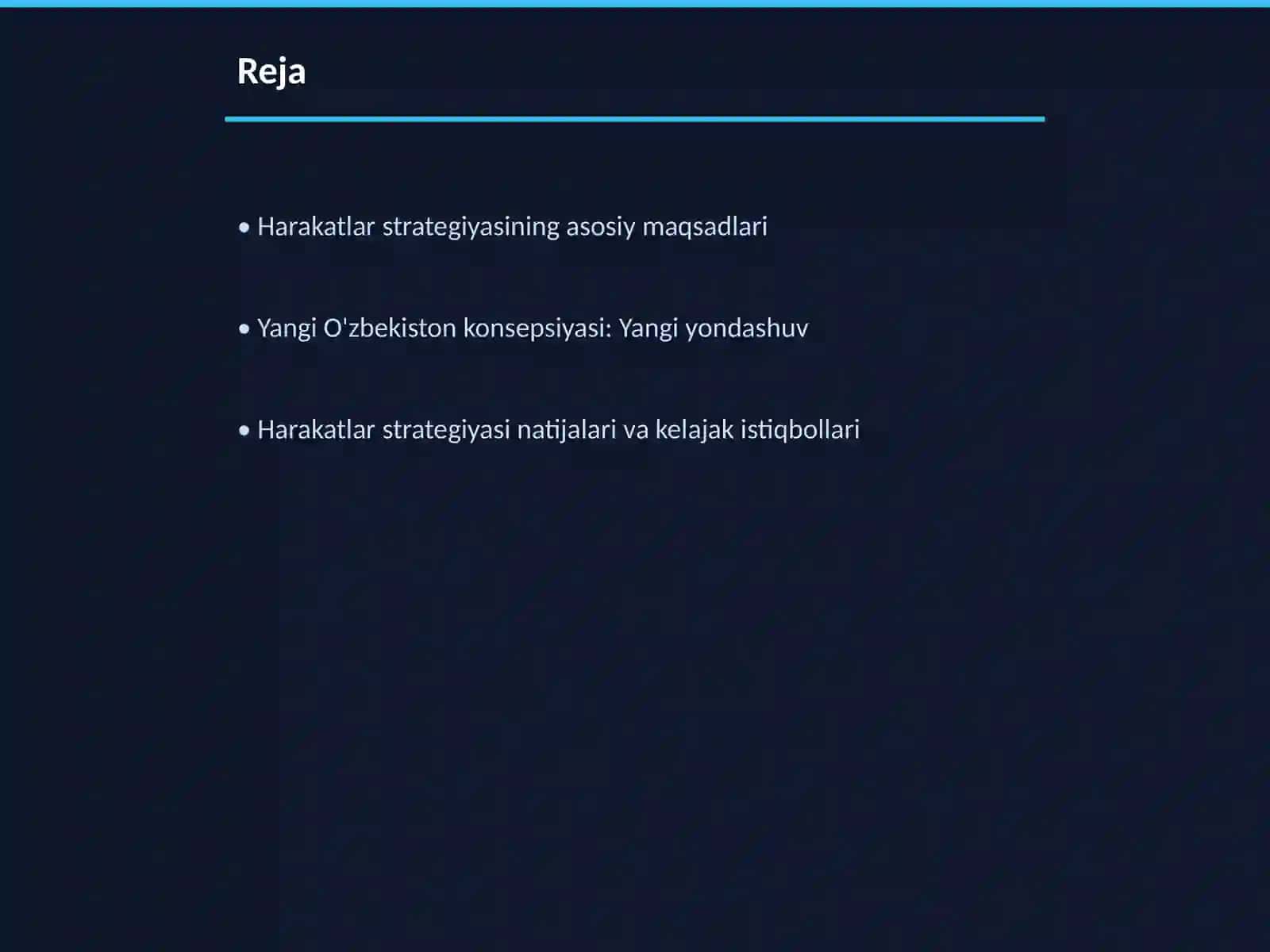 Harakatlar strategiyasi 2