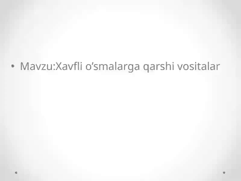 Farmakologiyafanidantayyorlagan MUSTAQIL ISHI 2