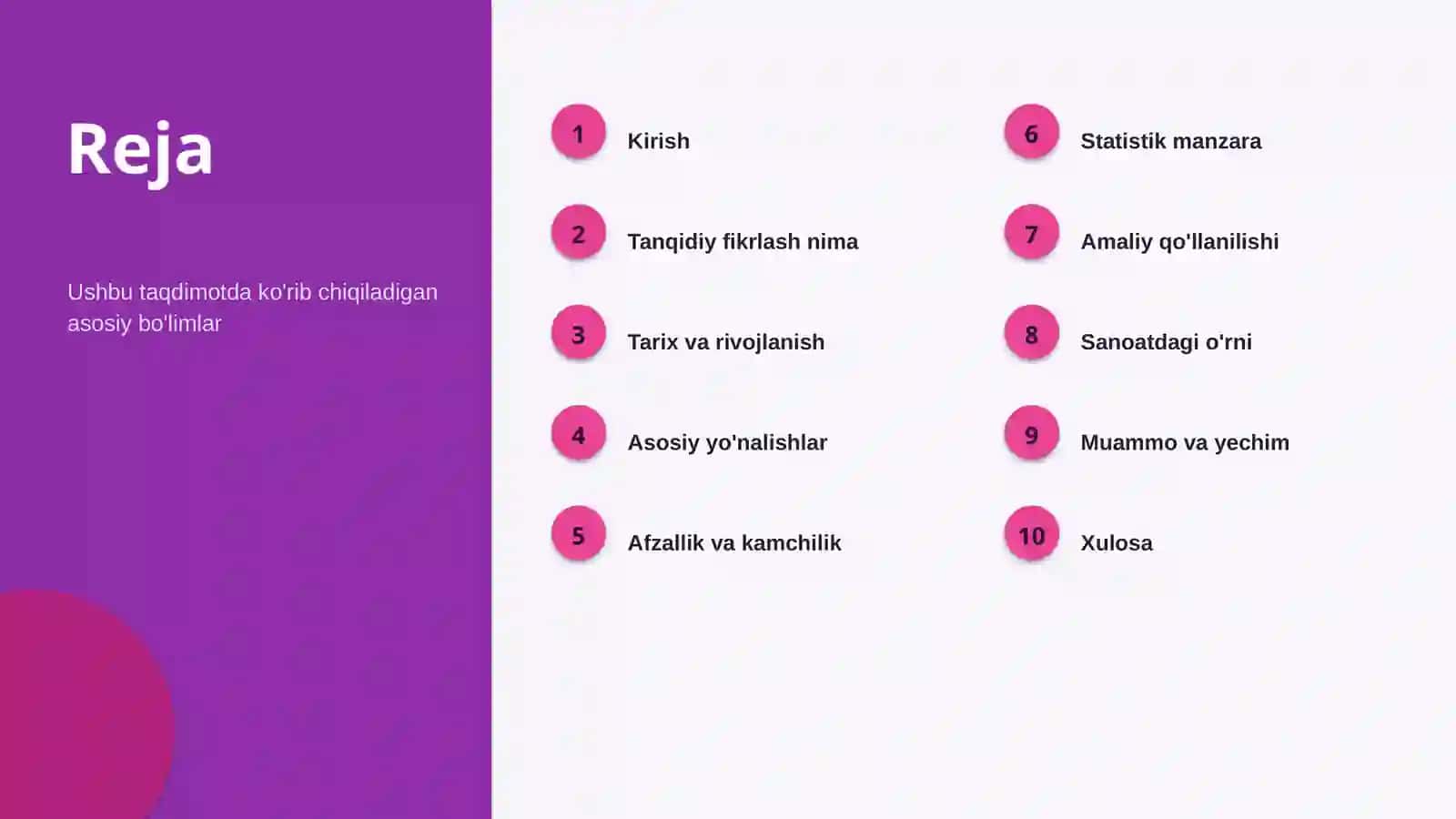 Tanqidiy fikrlash Asoslari va tushunchasi 2
