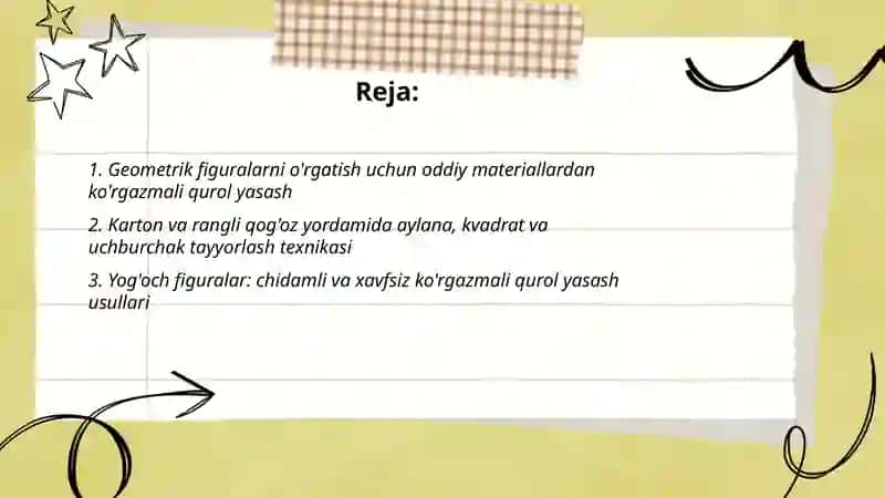 Geometrik figuralarni farqlash va nomini aytish 2