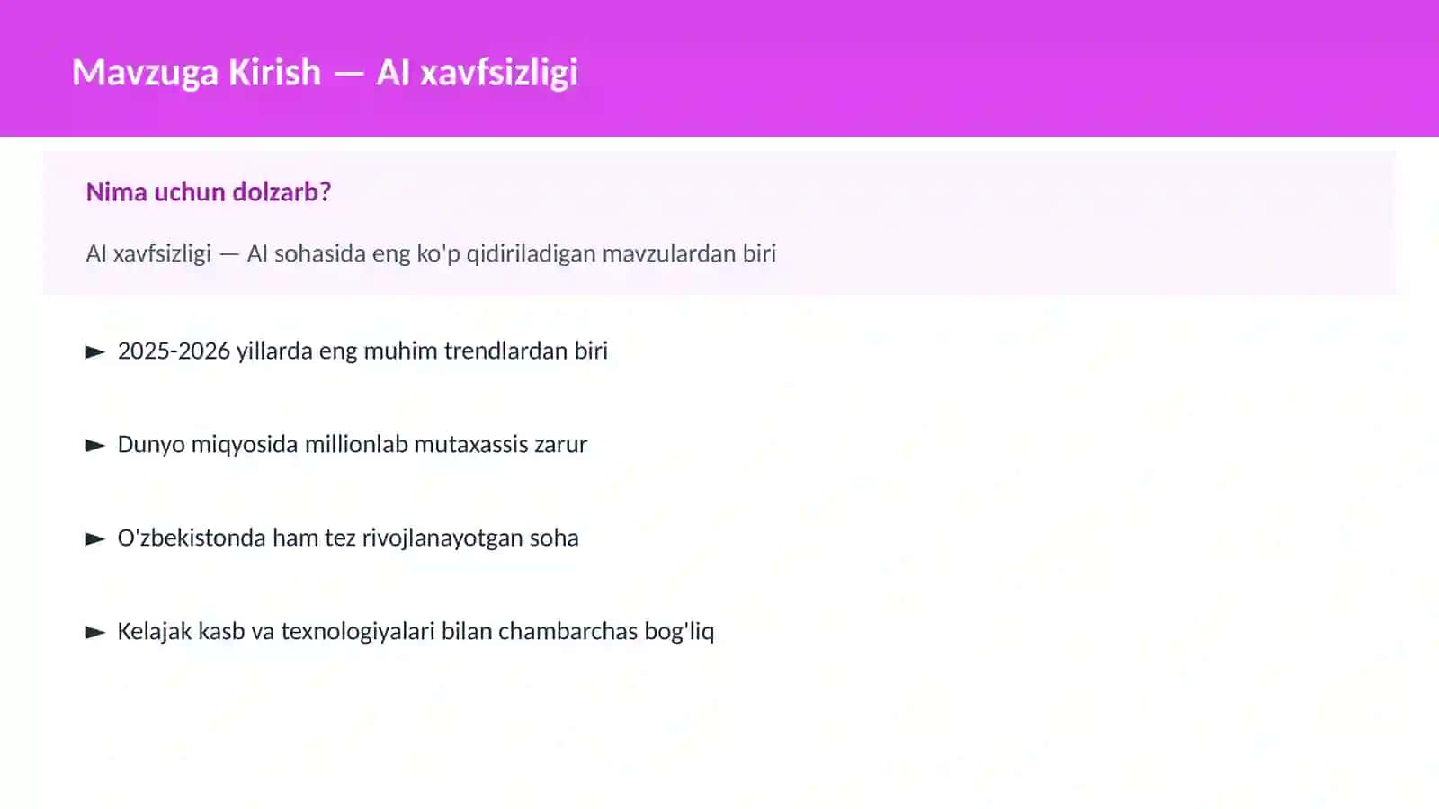 AI xavfsizligi 2