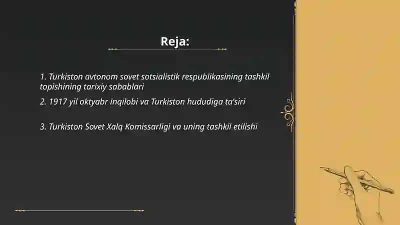 Turkiston avtonom Soviet sotsialistik respublikasi tashkil topishi 2