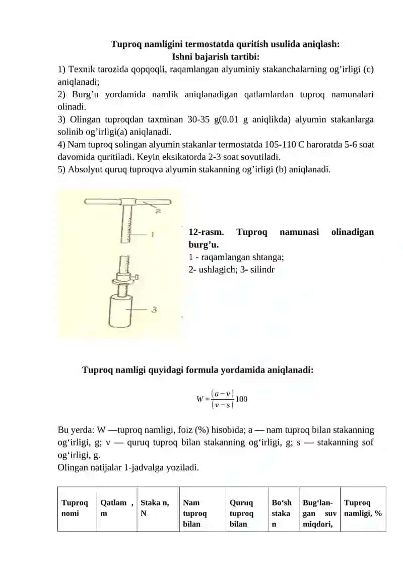 Tuproqni Namligini Aniqlash 2