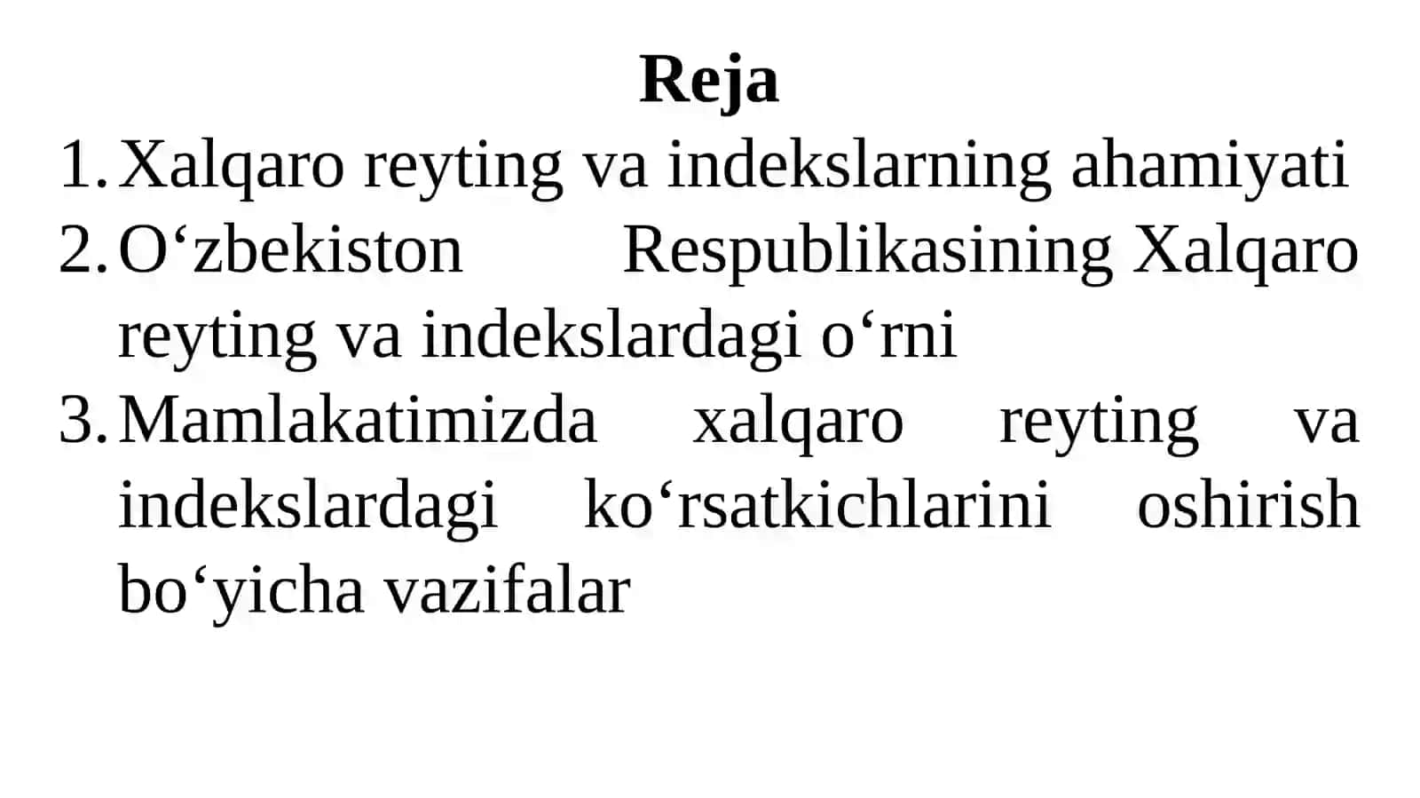 Xalqaroreytingvaindekslarningahamiyati 2