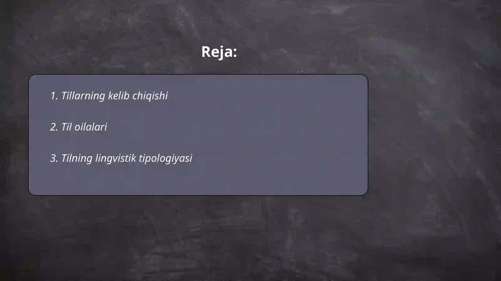 Tillarning kelib chiqishi 2