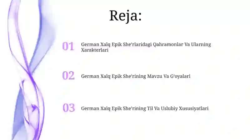 Germaniya xalq eposining badiiyati 2