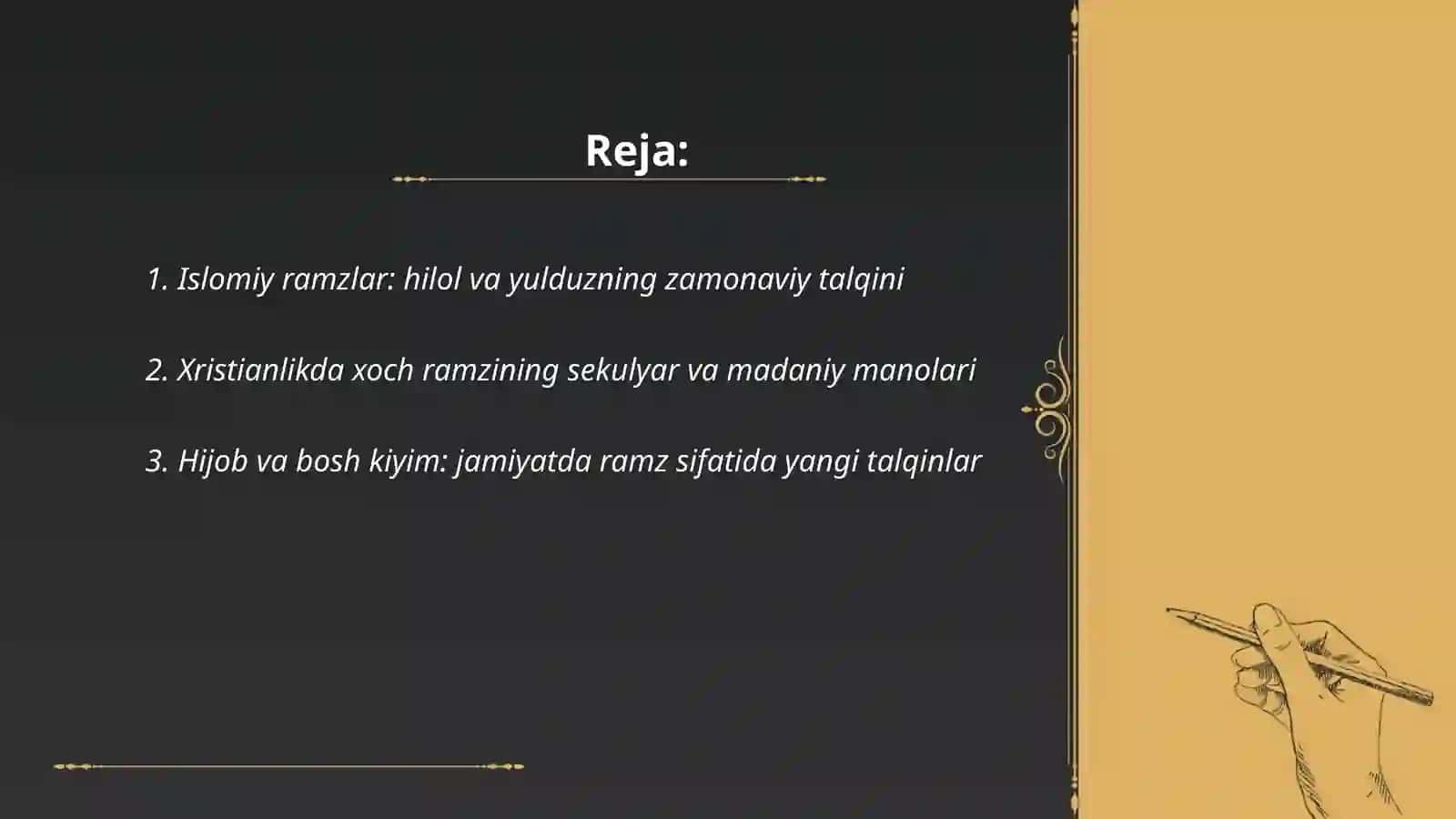 Diniy ramzlarning zamonaviy talqinlari 2
