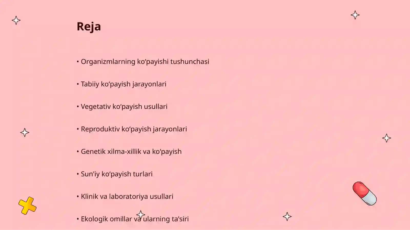 Organizmlarning koʻpayishi 2