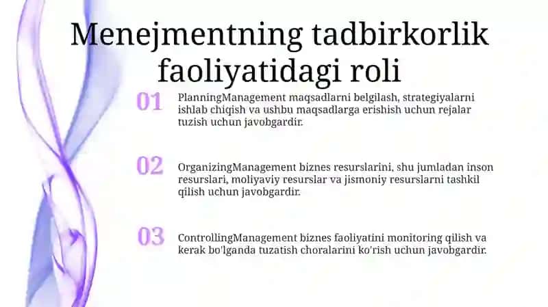 Biznes Faoliyatida Menejment 2