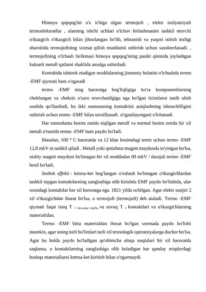 Termoelektrik hodisalar 2