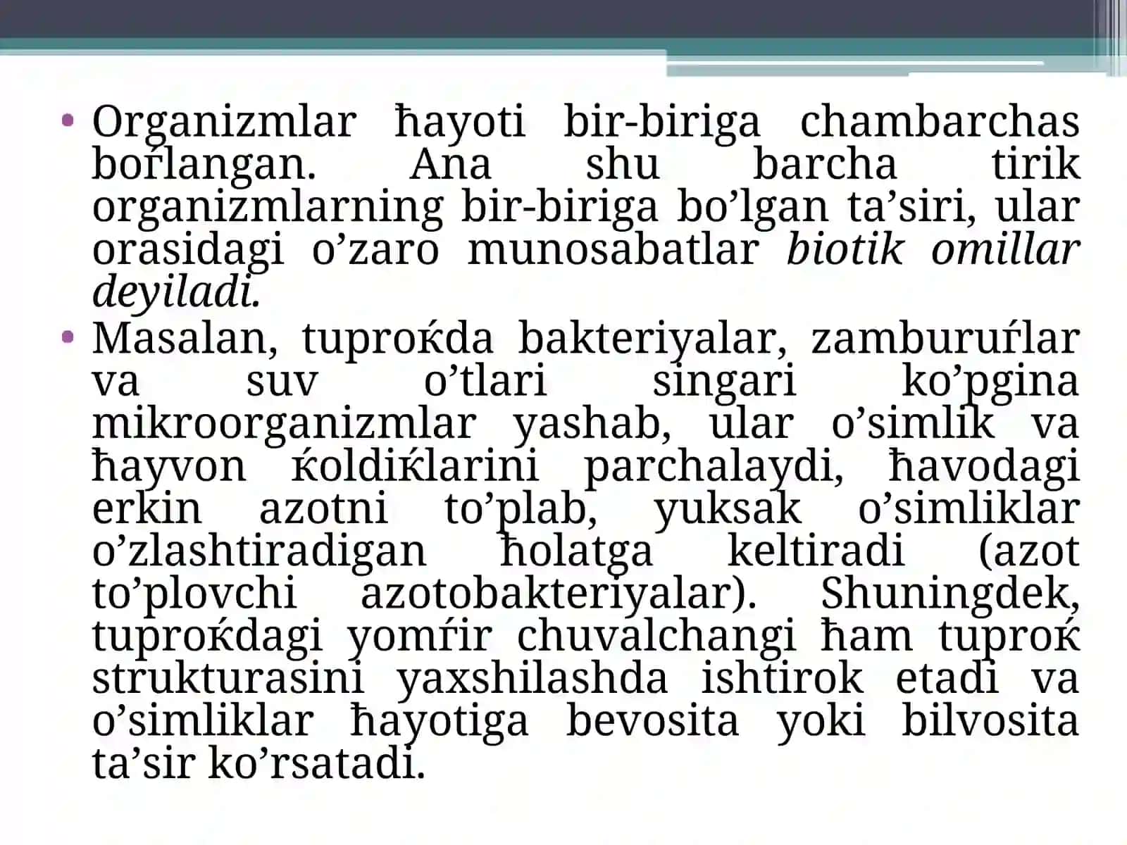 Organizmlarћayoti 2