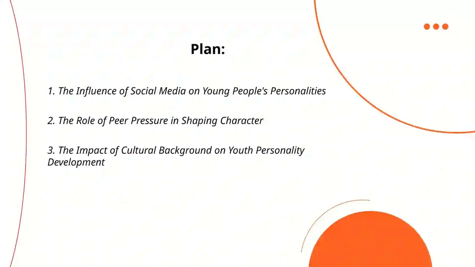 Personality and character og youngsters 2
