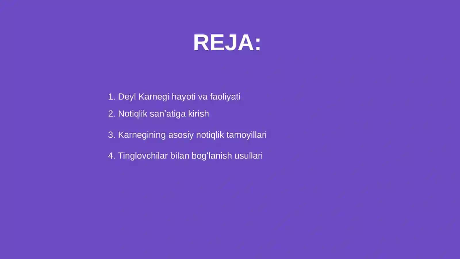 Deyl Karnegi va uning notiqlik san‘ati haqidagi qarashlari 2