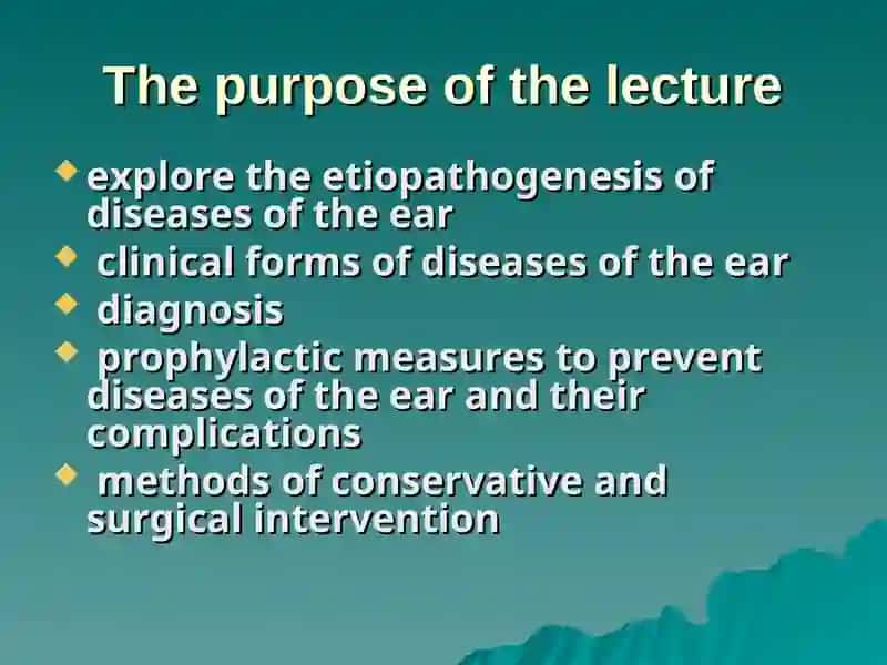 Acute and chronic inflammatory diseases of the ear 2
