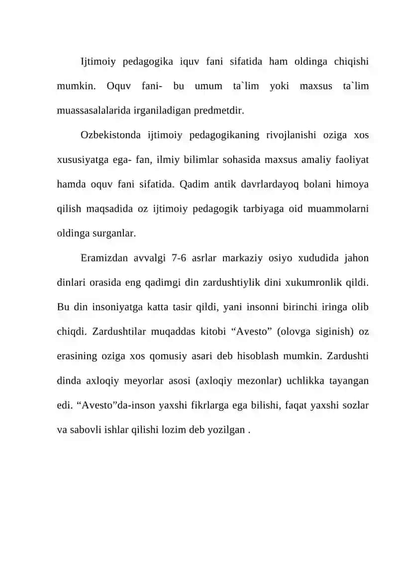 Ijtimoiy pedagogikaning rivojlanish tarixi 2
