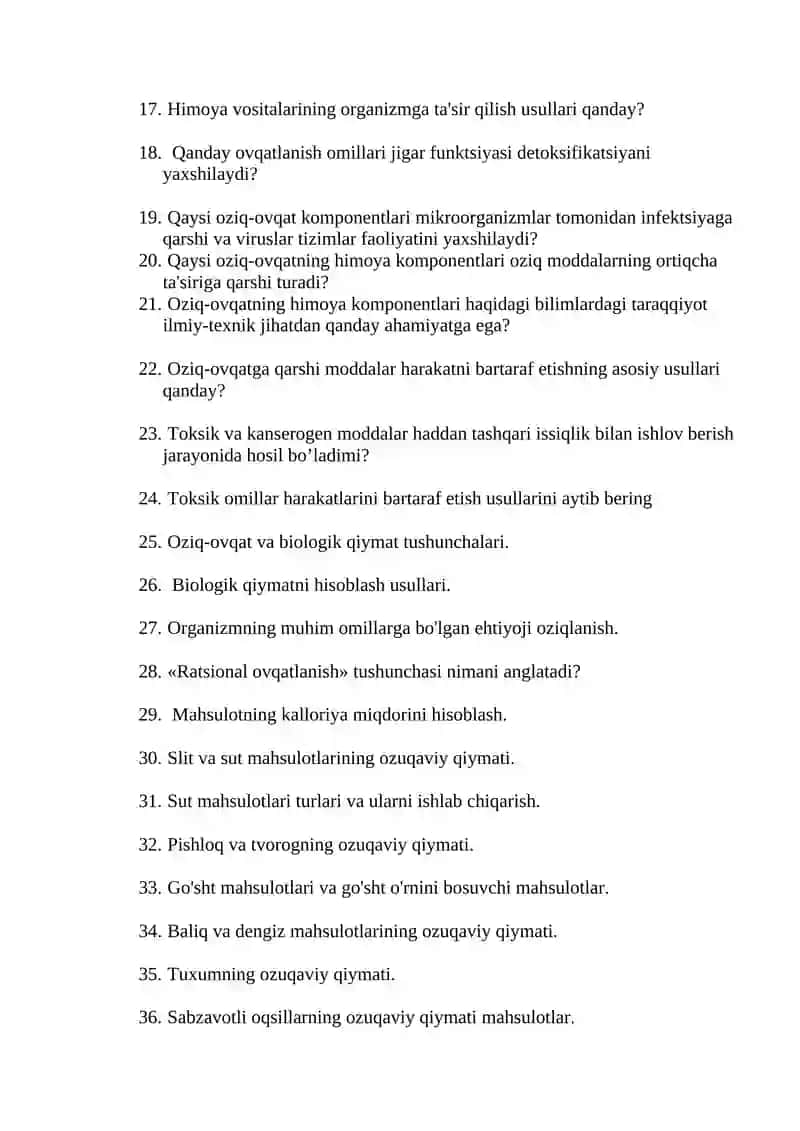 Oziqlanish nazariyalari 2