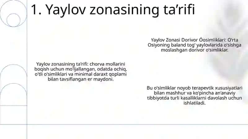 Yaylov Zonasi Dorivor Ósimliklari 2