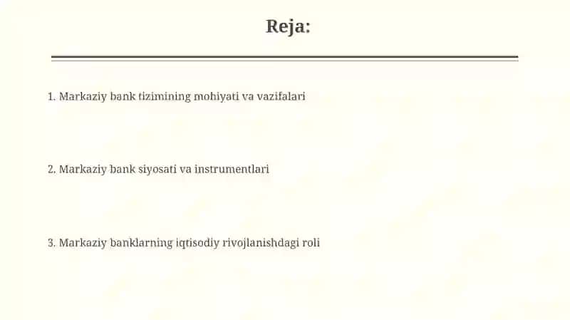 Central banking system 2