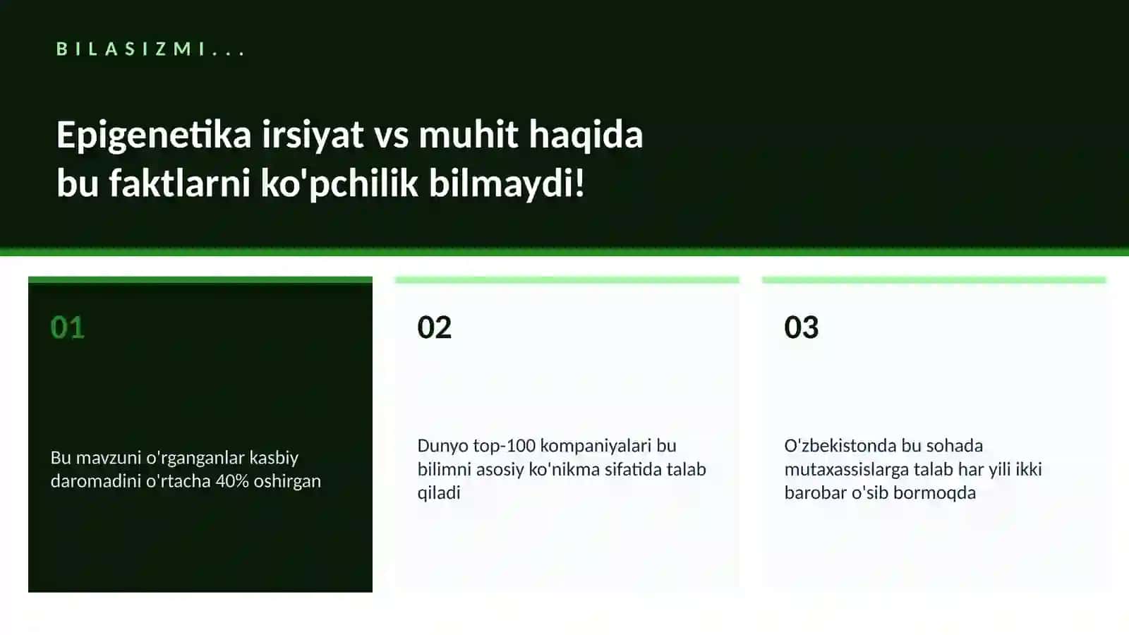 BIOTEXNOLOGIYA VA GENOMIKA 2