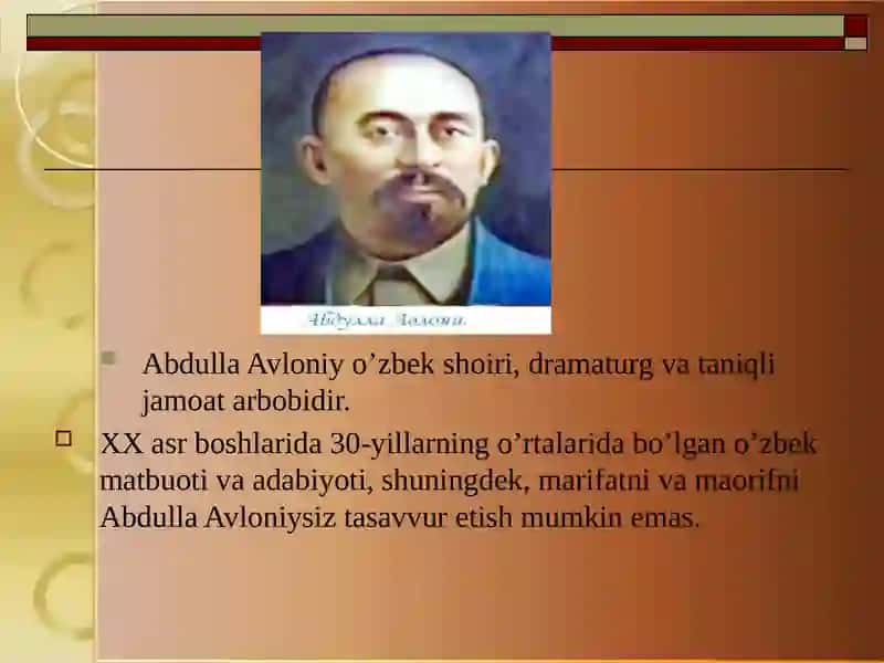 Abdulla Avloniy (1878 - 1934) 2