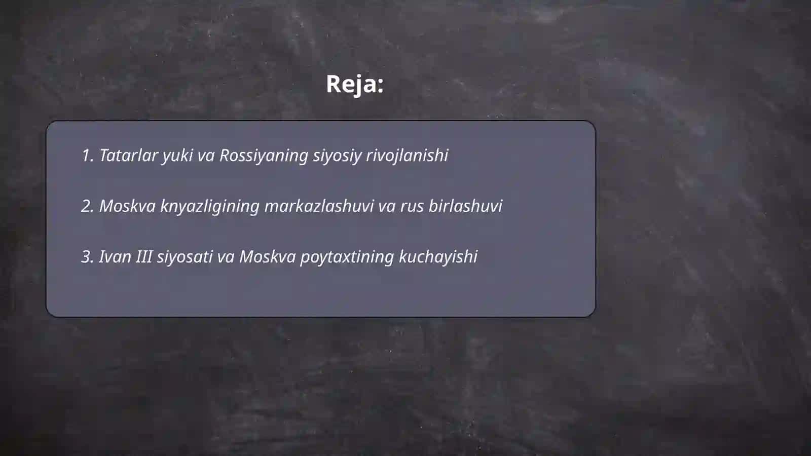 Tatarlar yuki va Rossiyaning siyosiy rivojlanishi 2
