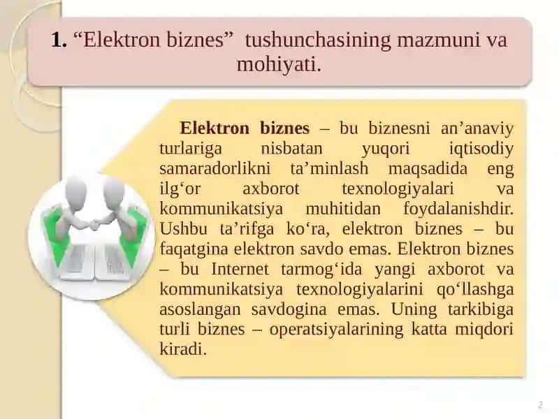ELEKTRON BIZNES ASOSLARI 2