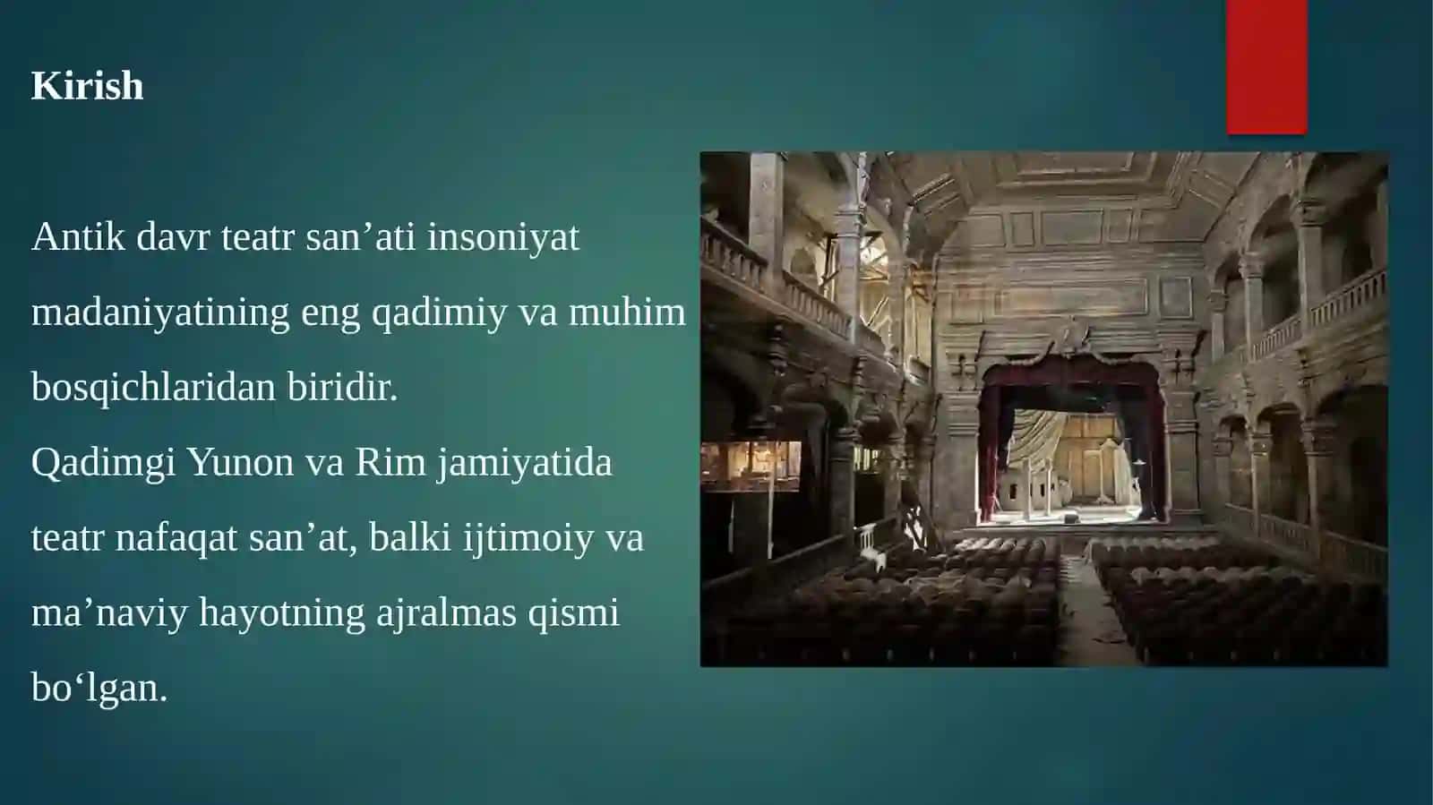 Qadimgi Yunon va Rim teatri 2