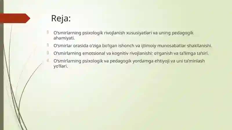 O‘smirlarning psixologik va pedagogik tekshiruvi 2