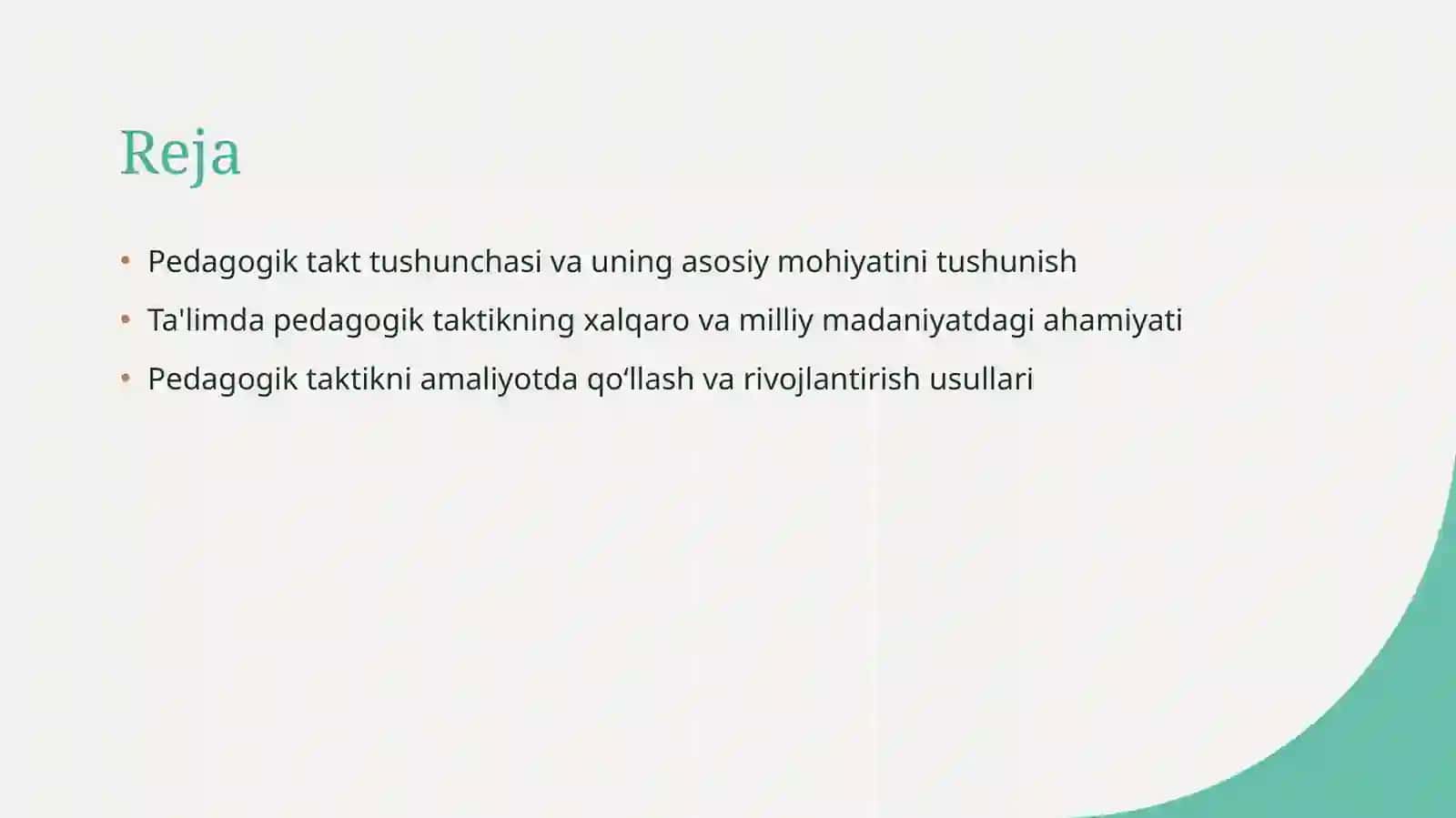 Pedagogik takt tushunchasi va uning mohiyati 2