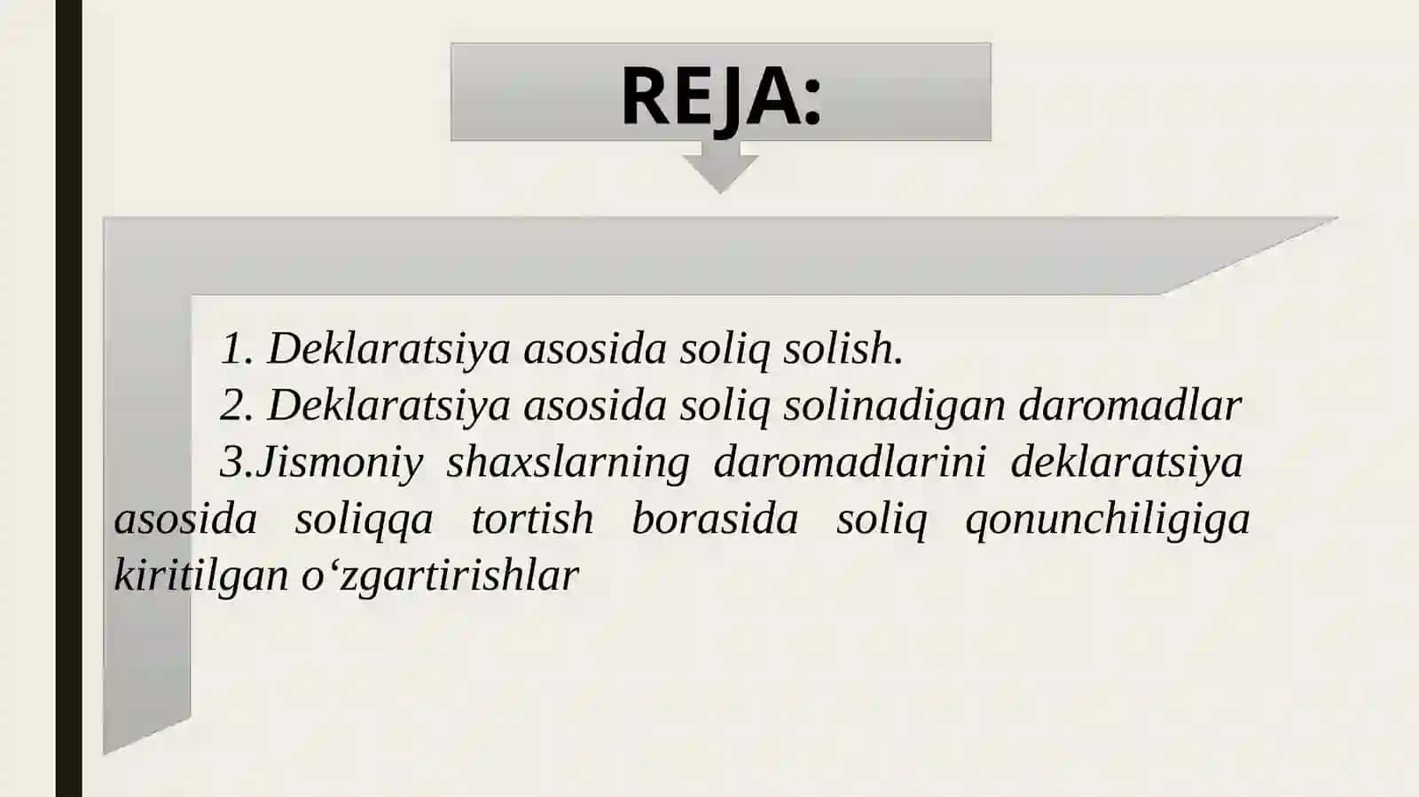 Deklaratsiya asosida soliq solish 2