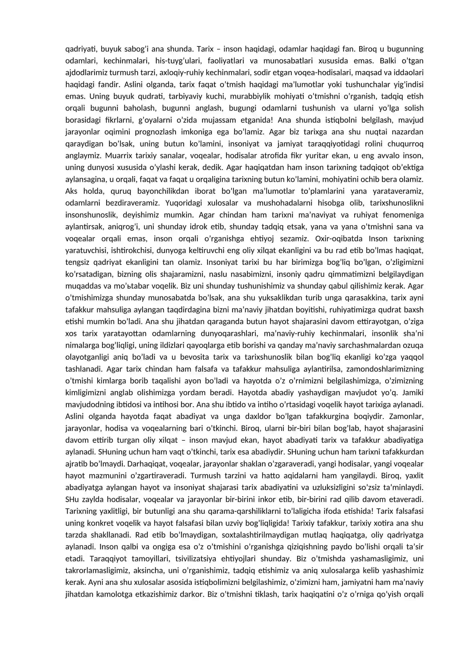 TARIX FALSAFASI, SIVILIZATSIYA VA MADANIYAT 2