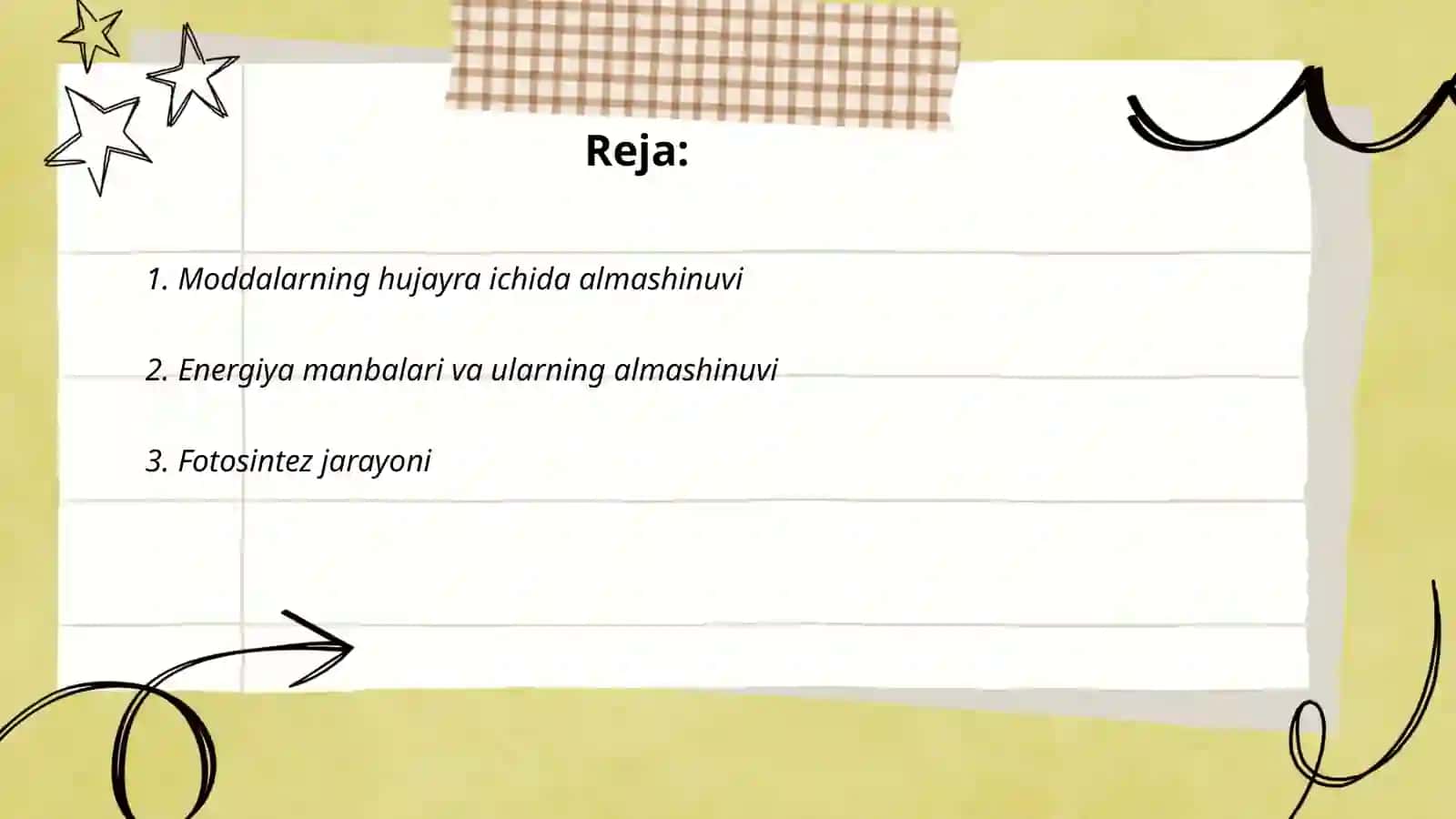 Organizmda modda va energiya almashinuvi 2