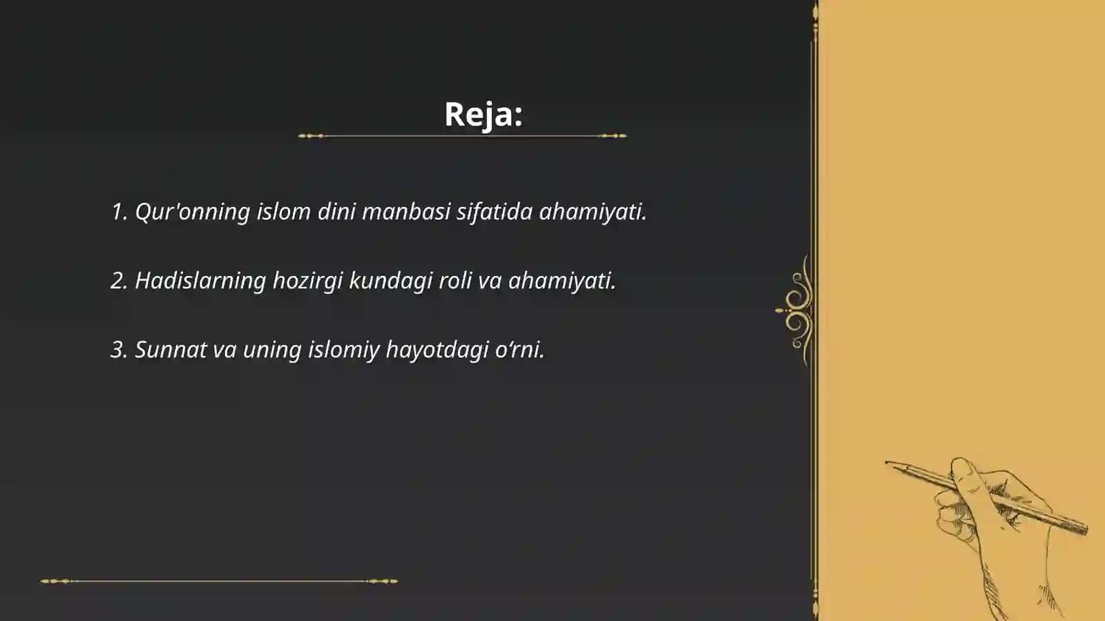 Islom dini manbalari va ularning hozirgi kundagi ahamiyati 2