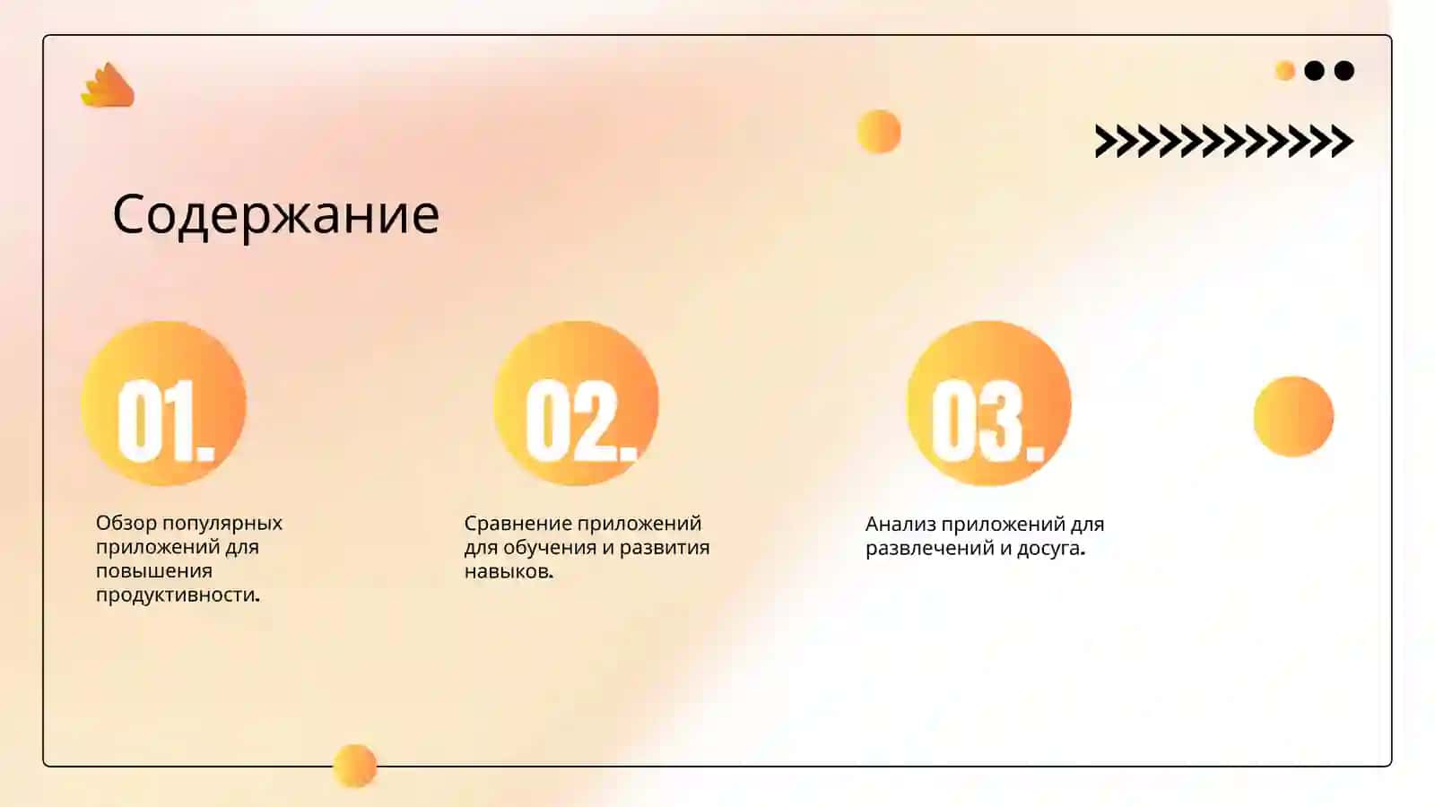 Описание и характеристика различных приложений 2