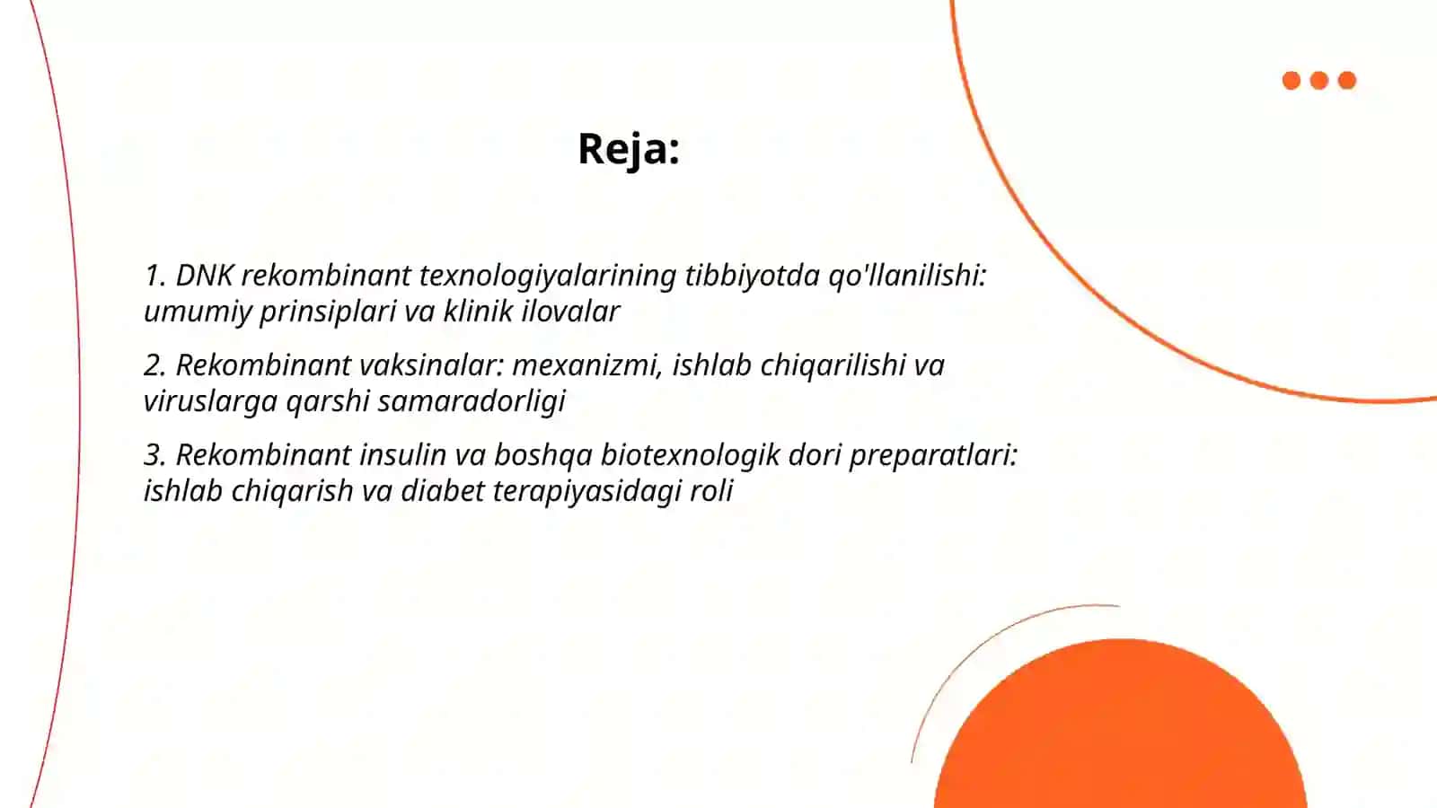 Tibbiyotda DNK rekombinantlarini qo'llanilishi 2