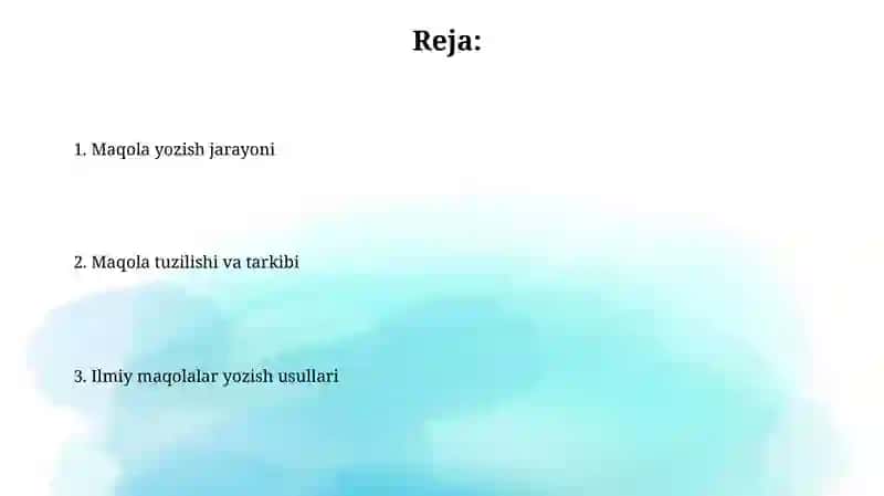 Ilmiy ishlarni yozish usullari 2