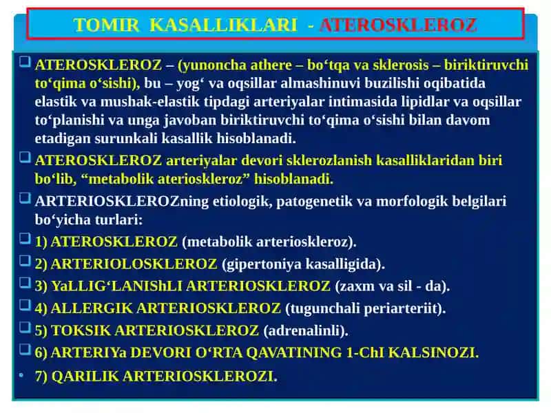 Qon tomir - yurak patologiyasi 2