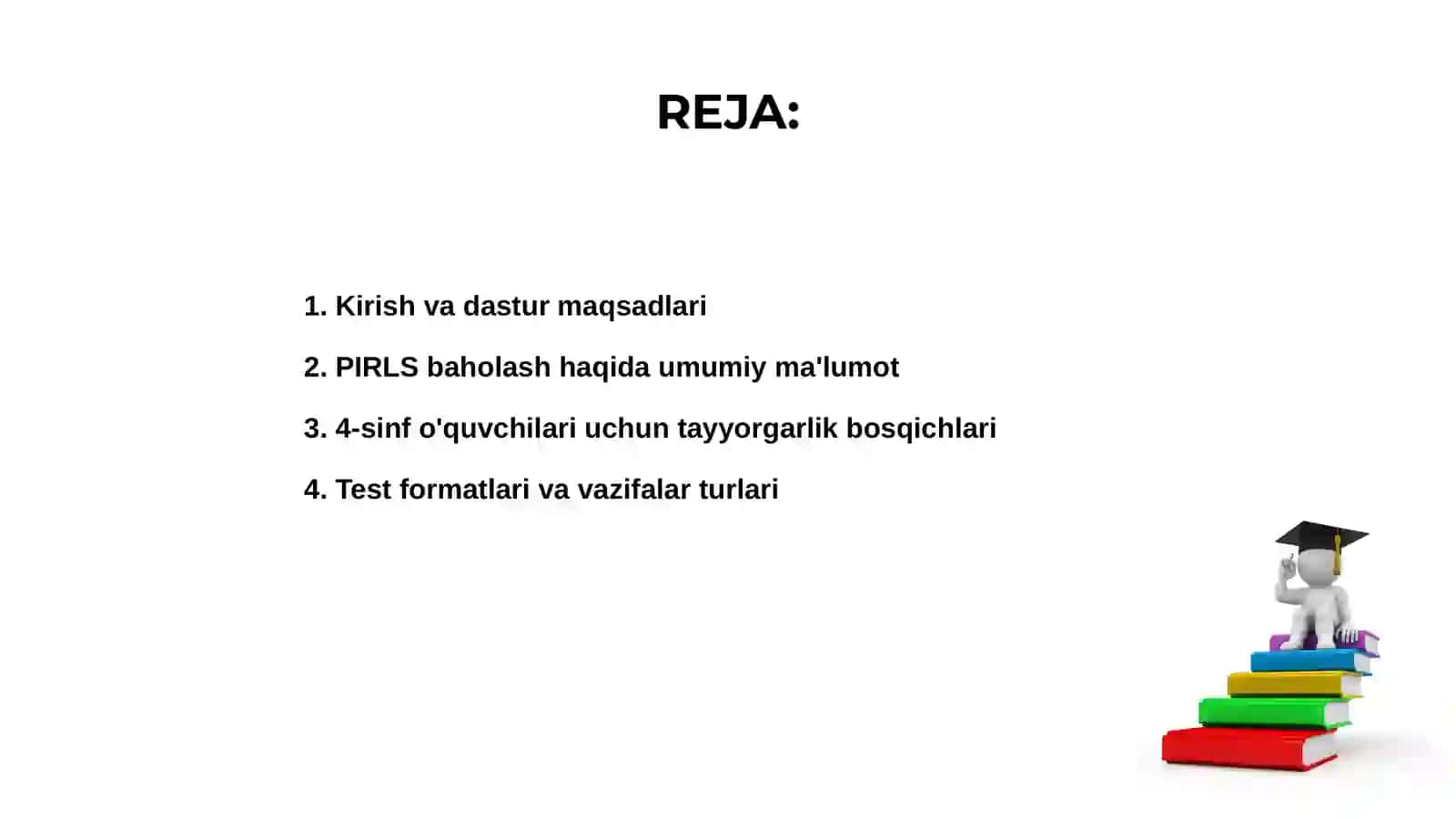 Xalqaro PIRLS baholash dasturiga tayyorlash 2
