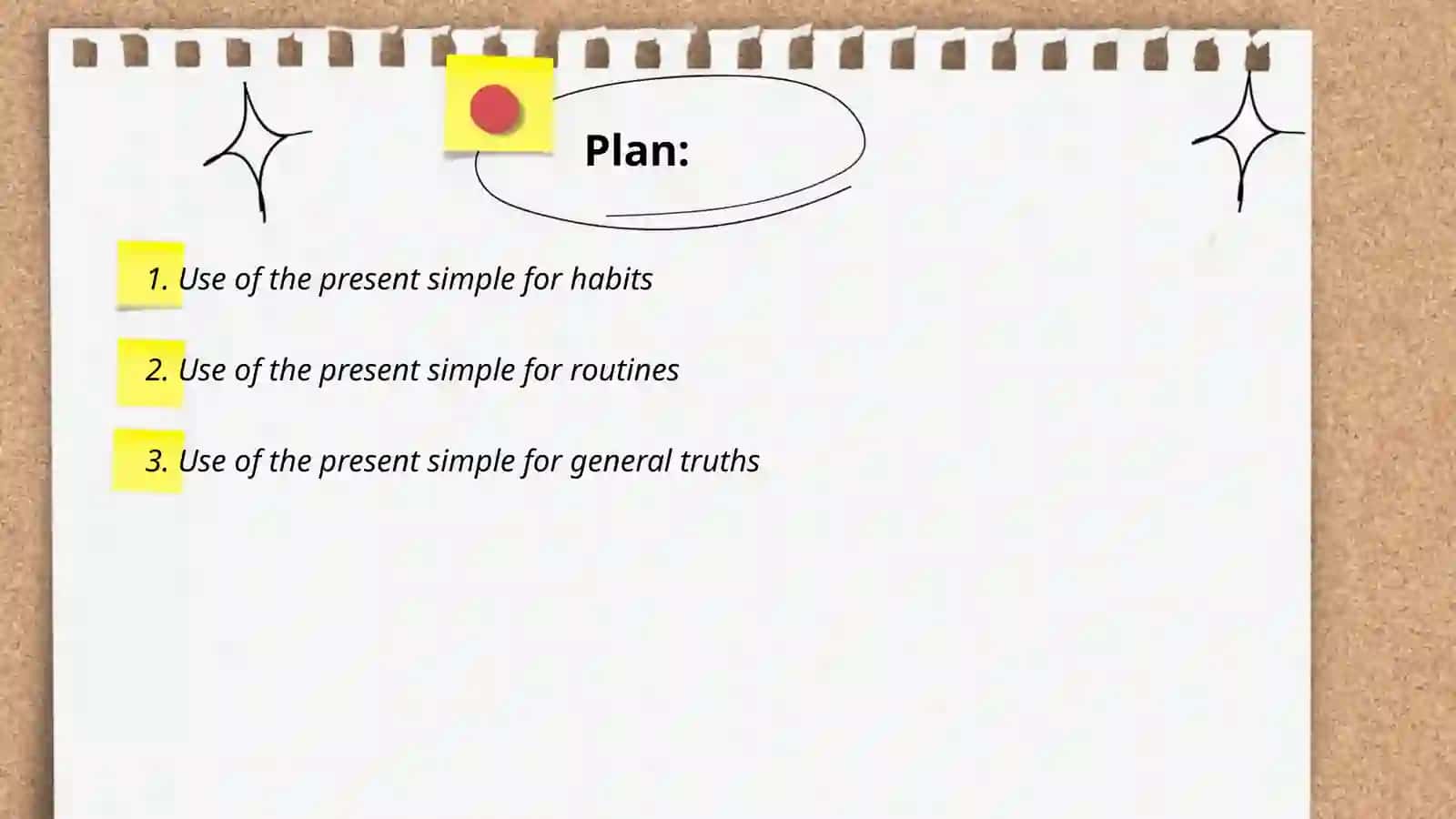 Present simple tense usage for habits 2