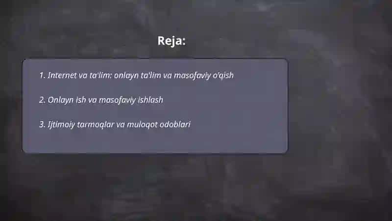 Internet hayotimizda 2