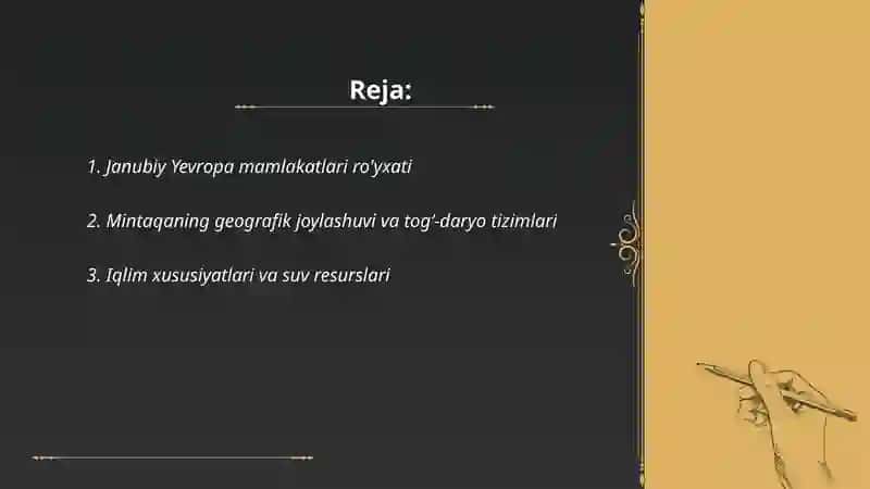 Janubiy Yevropa mamlakatlari 2