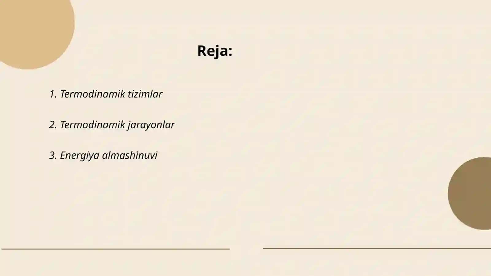 Termodinamika asoslari 2