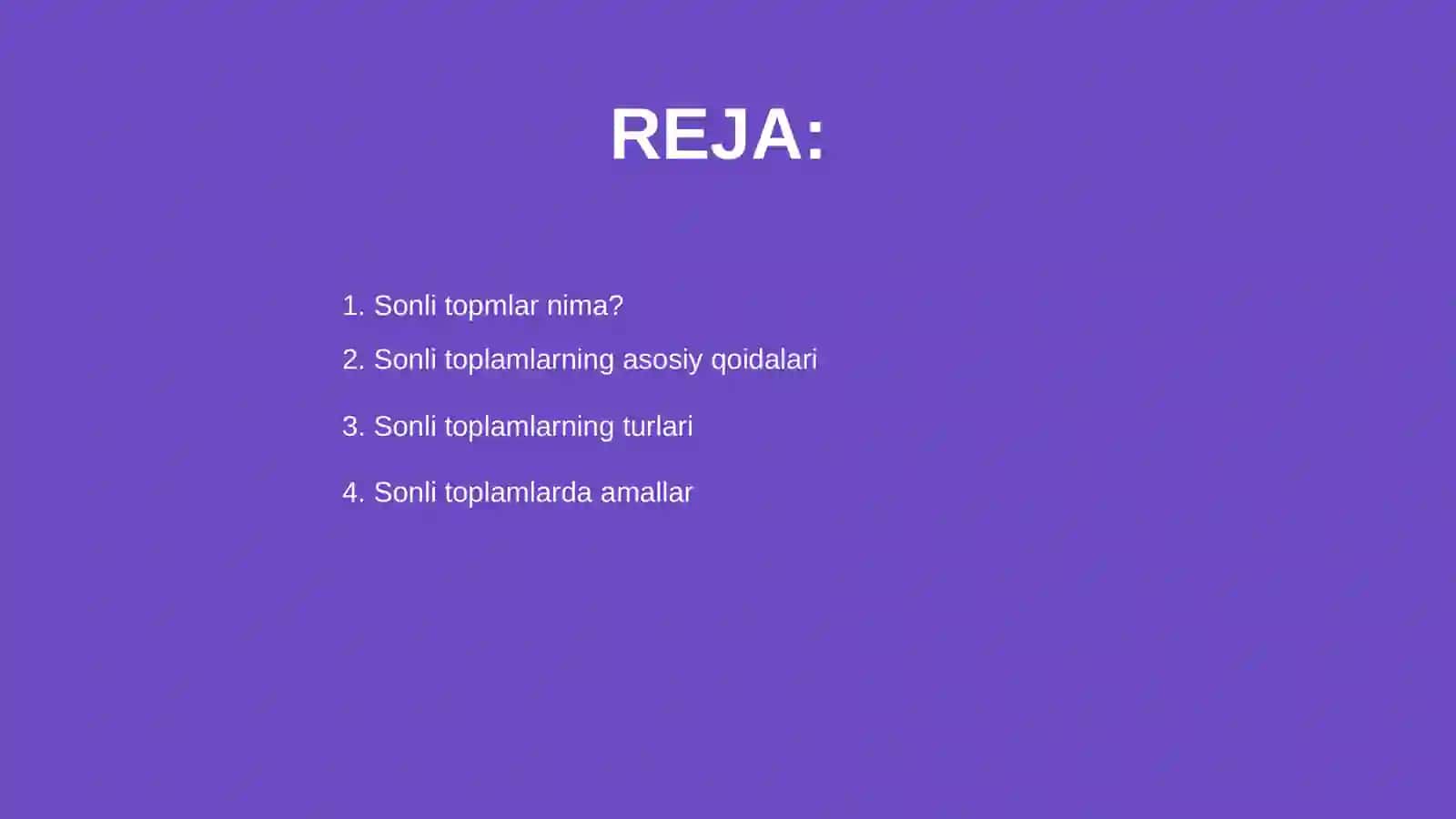 Sonli toplamlar haqida malumot 2