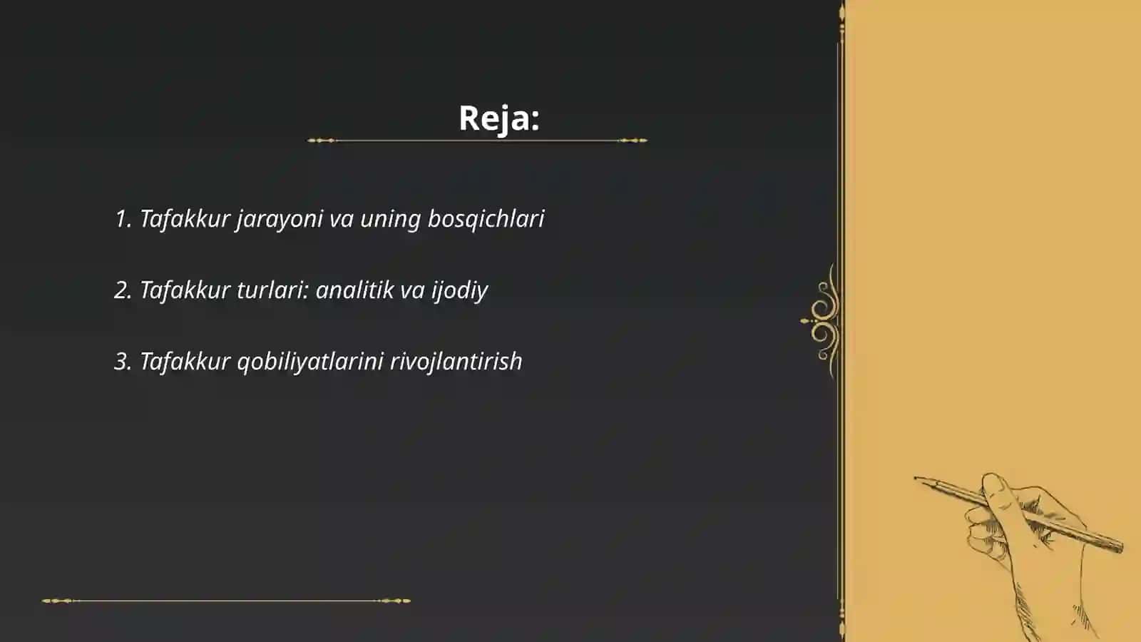 Tafakur operatsiyalari 2