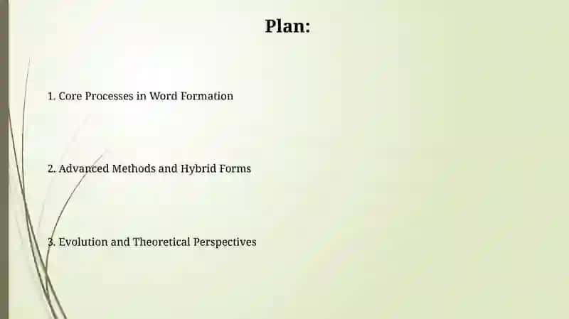 Peculiarities of word formation 2